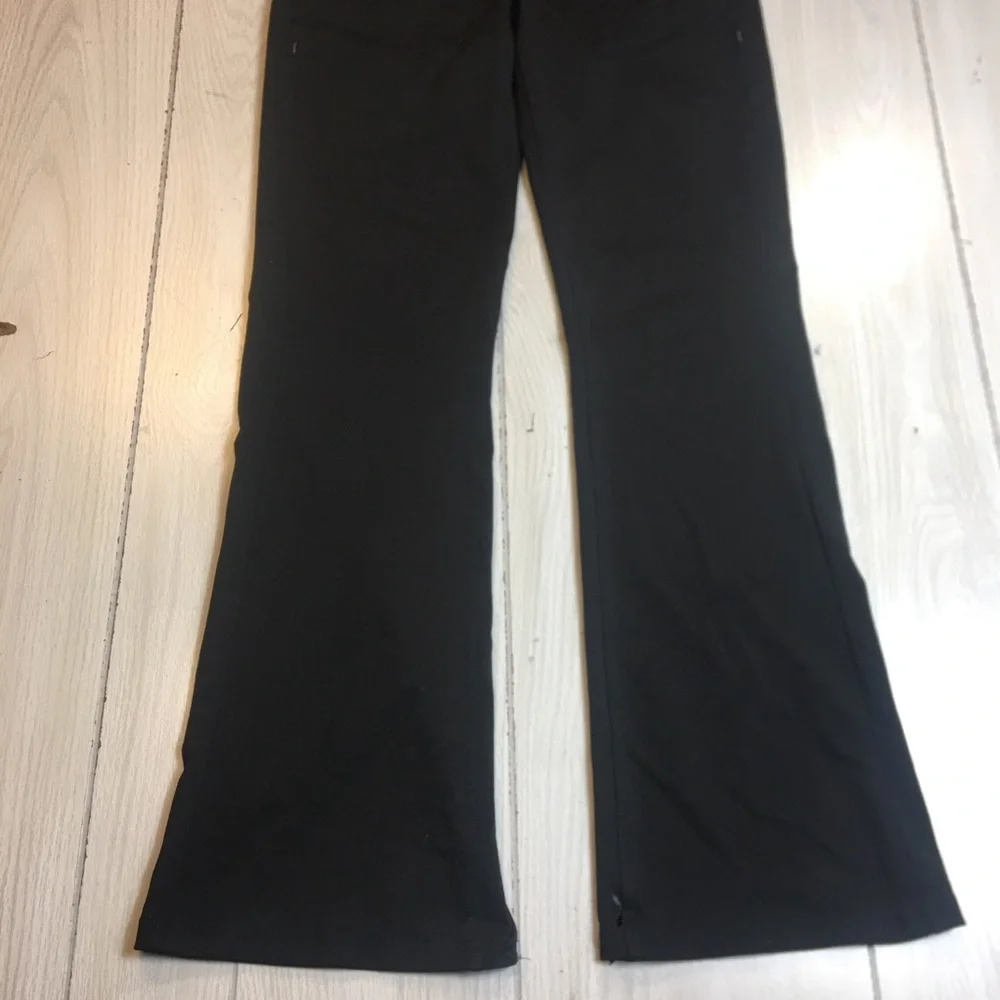 The North Face Black Low Rise Yoga Flare Pants Wide Leg Women Small Leggings - Picture 3 of 9